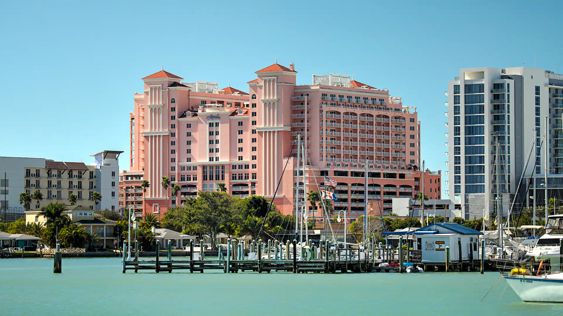 Hyatt Regency Clearwater Beach Resort and Spa P233 Exterior Marina.16x9